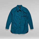 G-Star RAW® Naval Collar Overshirt 2.0 Midden blauw
