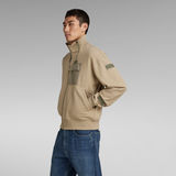 G-Star RAW® Utility Bomber Mix Loose Sweater Beige