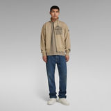 G-Star RAW® Utility Bomber Mix Loose Sweater Beige