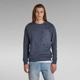 G-Star RAW® Lightweight Raglan Pocket Sweater Medium blue