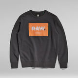 G-Star RAW® Originals Logo Sweatshirt Mittelblau