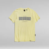G-Star RAW® T-shirt RAW Graphic Slim Jaune