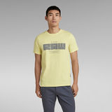 G-Star RAW® T-shirt RAW Graphic Slim Jaune