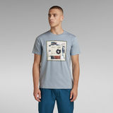 G-Star RAW® Scarf Photoprint T-Shirt Light blue
