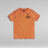 G-Star RAW® Uniforme Back Graphic T-Shirt Orange