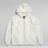 G-Star RAW® Sweat Premium Core 2.0 Hooded Zip Through Blanc