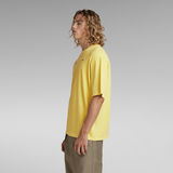 G-Star RAW® T-shirt Boxy Base Garment Dyed Jaune