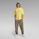 G-Star RAW® Unisex Boxy Base Garment Dyed T-Shirt Gelb