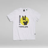 G-Star RAW® Hand Graphic T-Shirt Weiß