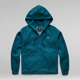 G-Star RAW® Premium Core 2.0 Hooded Zip Through Sweater Medium blue