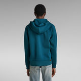 G-Star RAW® Premium Core 2.0 Hooded Zip Through Sweatshirt Mittelblau