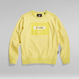 G-Star RAW® Sweater Originals Logo Geel