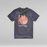 G-Star RAW® T-shirt Hand Graphic Bleu moyen