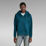 G-Star RAW® Premium Core 2.0 Hooded Zip Through Sweatshirt Mittelblau