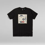 G-Star RAW® Scarf Photoprint T-Shirt Schwarz