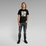 G-Star RAW® T-shirt Scarf Photoprint Noir