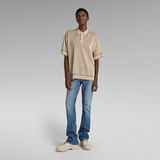 G-Star RAW® Oversized Knitted Polo Beige
