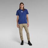 G-Star RAW® Sports Graphic T-Shirt Mittelblau