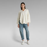 G-Star RAW® Flower Photo Graphic Loose Sweater White