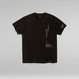 G-Star RAW® T-shirt Multi Graphic Loose Noir