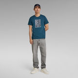 G-Star RAW® T-Shirt Boxed High Density Graphic Midden blauw