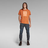 G-Star RAW® T-Shirt Boxed High Density Graphic Oranje