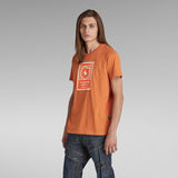 G-Star RAW® T-shirt Boxed High Density Graphic Orange