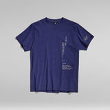 G-Star RAW® T-shirt Multi Graphic Loose Bleu moyen