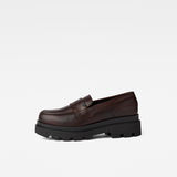 G-Star RAW® Mocassin Naval Leather Rouge side view