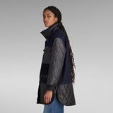 G-Star RAW® Long Wool Quilted Voering Donkerblauw