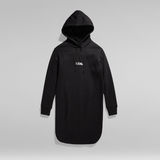 G-Star RAW® Thistle Graphic Hoodie Sweat Dress Black