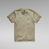 G-Star RAW® T-shirt Zip Pocket Loose Vert