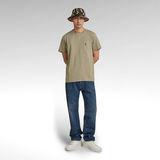 G-Star RAW® T-shirt Zip Pocket Loose Vert