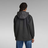 G-Star RAW® Mix Graphic Loose Hooded Sweatshirt Grau