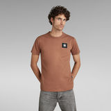 G-Star RAW® Unisex Badge Logo + T-Shirt Brown