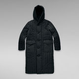 G-Star RAW® Lang Puffer Jack Vertical Quilted Grijs