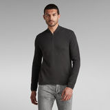 G-Star RAW® Lightweight Track 1/2 Zip Sweater Zwart