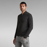 G-Star RAW® Lightweight Track 1/2 Zip Sweater Zwart