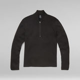 G-Star RAW® Lightweight Track 1/2 Zip Sweater Black