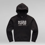 G-Star RAW® Premium Core Originals Logo Hoodie Black