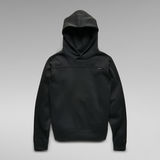 G-Star RAW® Back Text Hooded Sweater Black