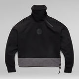 G-Star RAW® High Collar Zip Loose Sweater Black
