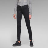 G-Star RAW® Midge Zip Mid Skinny Jeans Black