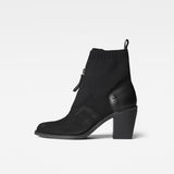 G-Star RAW® Bottines Tacoma II Zip Knit Sueded Noir side view