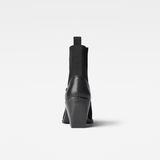G-Star RAW® Tacoma II Zip Knit Sueded Boots Black back view