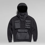 G-Star RAW® E Hooded Utility Loose Sweater Black