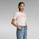 G-Star RAW® Small Center Graphic Slim Top Pink
