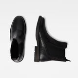 G-Star RAW® Vacum Chelsea Leather Boots Black both shoes