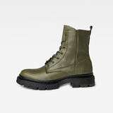 G-Star RAW® Kafey High Lace Leather Boots Green side view