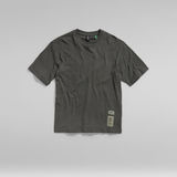 G-Star RAW® Unisex Back Tape Oversized T-Shirt Grey